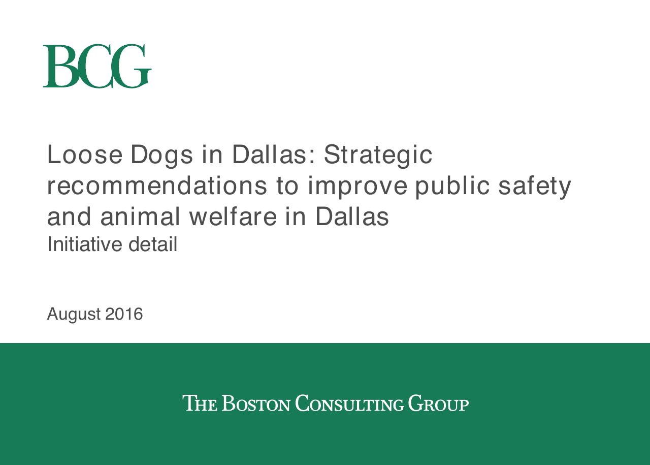 Cover slide 153 from Loose Dogs In Dallas