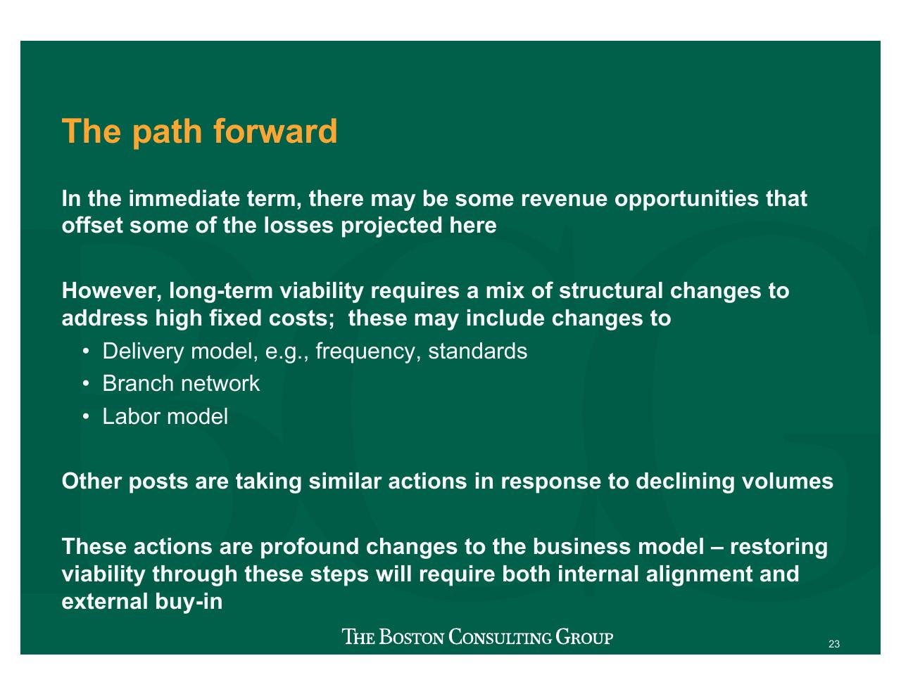 Text slide 24 from Projecting US Mail Volumes To 2020