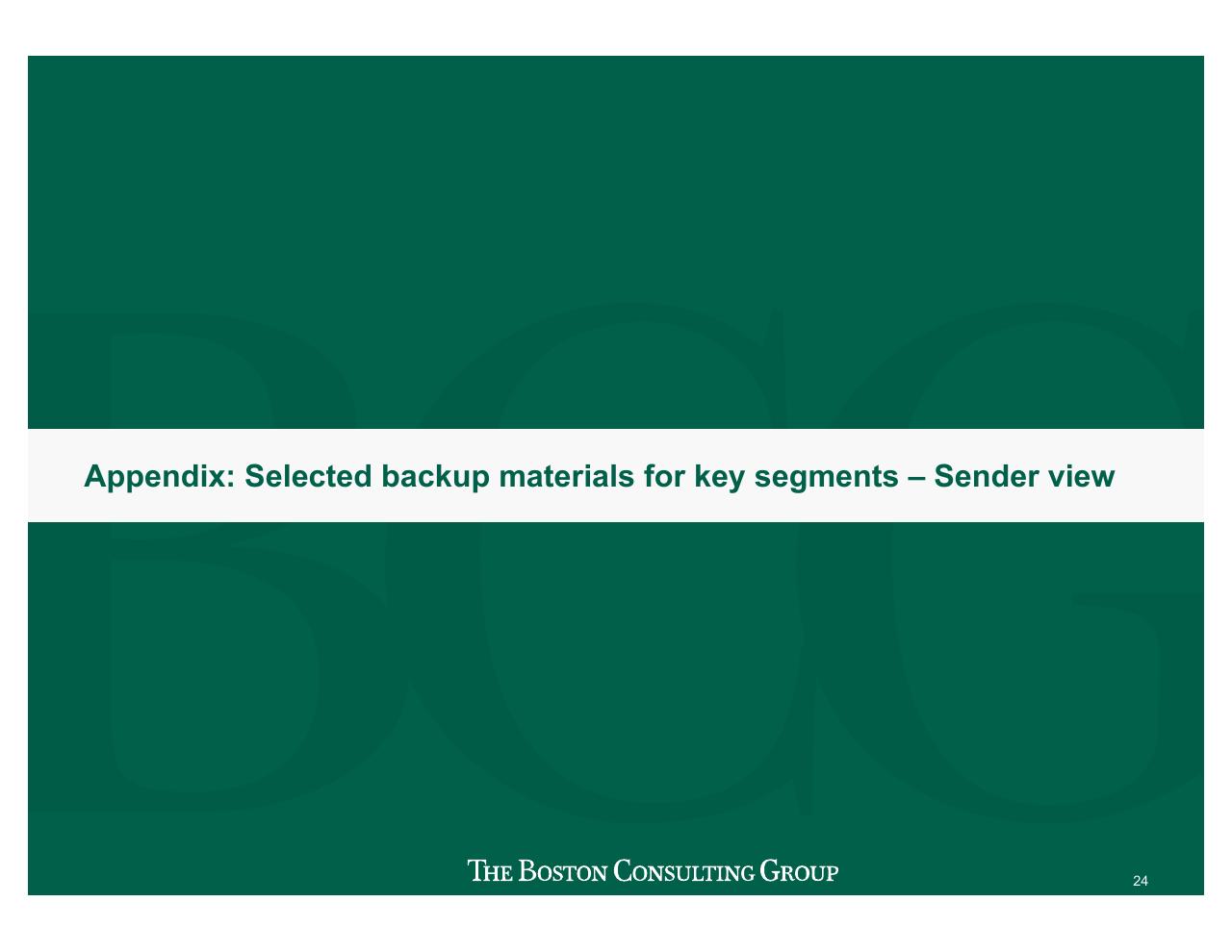 Section Divider slide 25 from Projecting US Mail Volumes To 2020