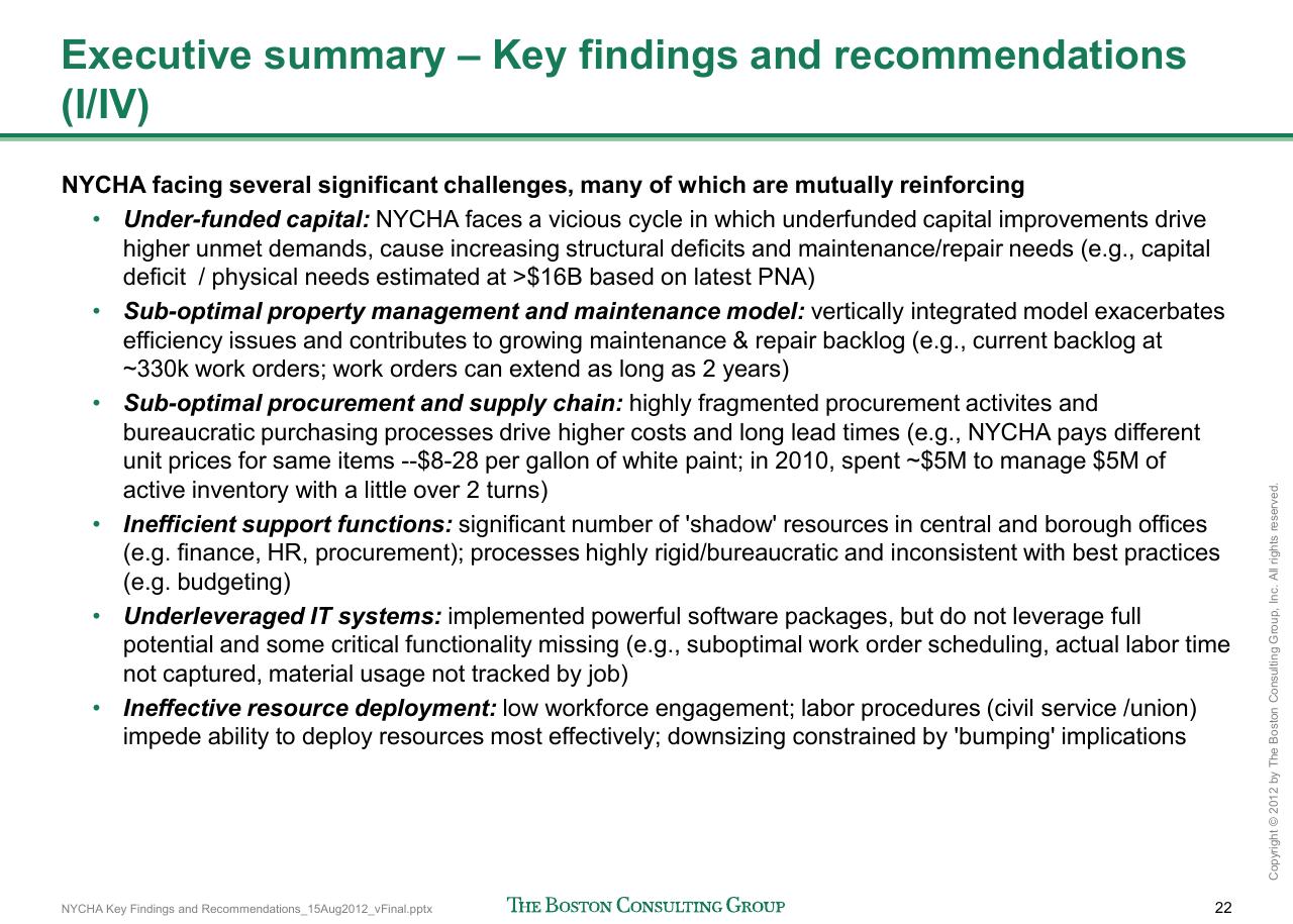 Text slide 23 from Reshaping Nycha Support Functions