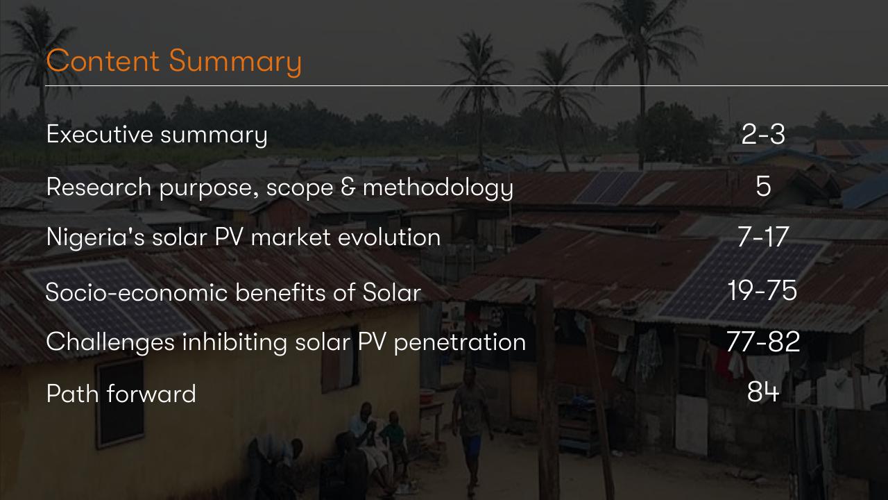 Agenda slide 2 from Socio Economic Case For Deepening Solar Pv Deployment In Nigeria BCG