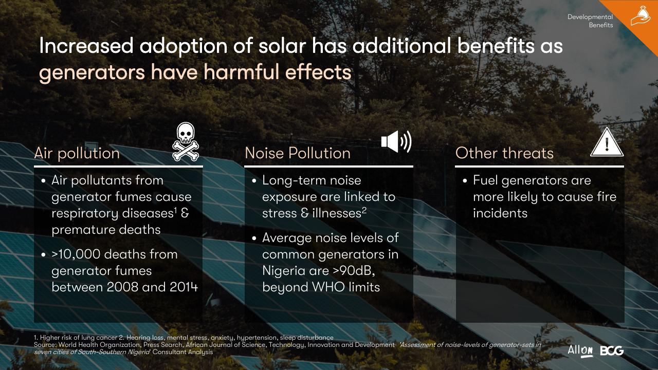 Text slide 65 from Socio Economic Case For Deepening Solar Pv Deployment In Nigeria BCG