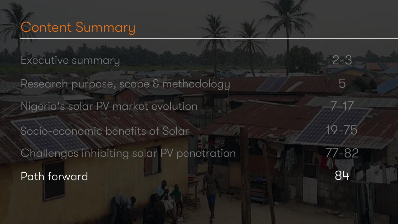 Text slide 84 from Socio Economic Case For Deepening Solar Pv Deployment In Nigeria BCG