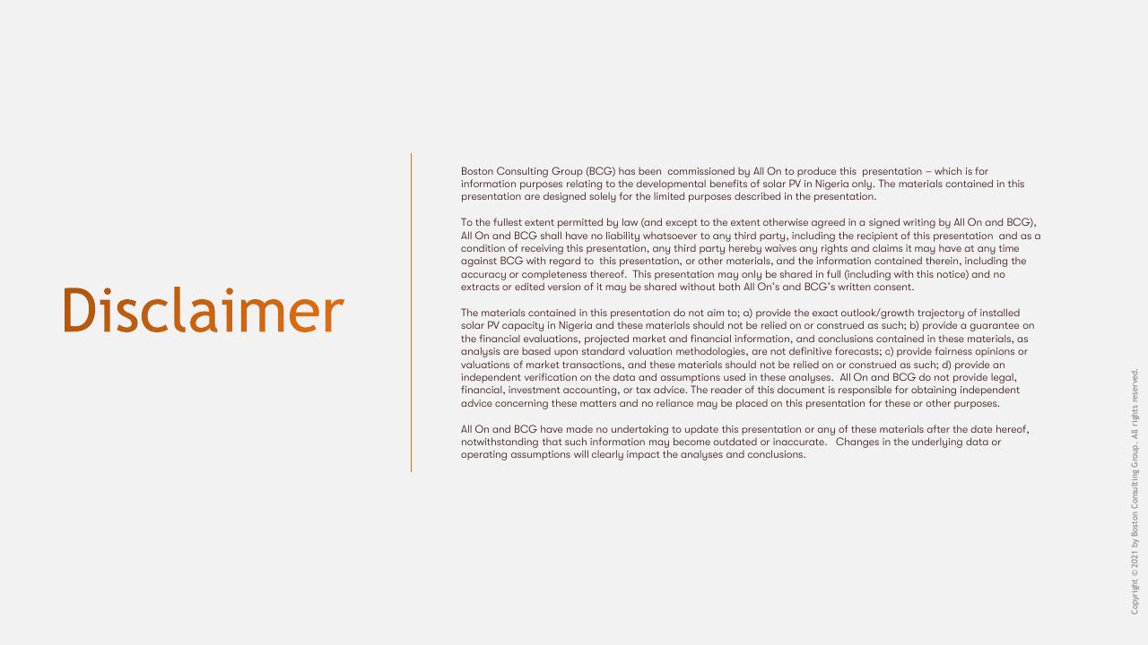Text slide 86 from Socio Economic Case For Deepening Solar Pv Deployment In Nigeria BCG