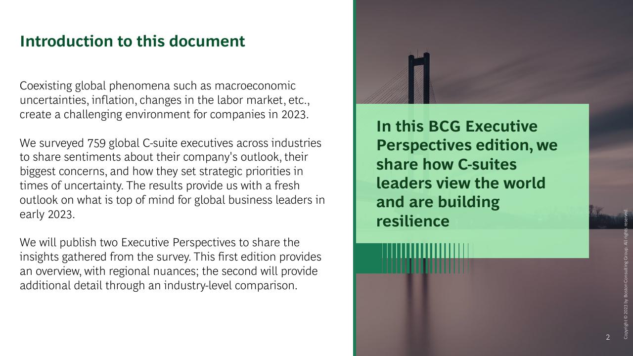 Text slide 2 from The CEO Outlook Caution Optimism And Navigating The Road Ahead BCG
