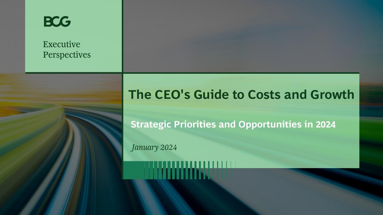 The Ceo_s Guide To Costs And Growth BCG consulting deck cover