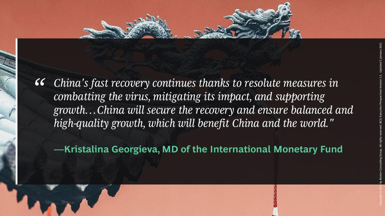 Quote slide 19 from The China Growth Opportunity BCG