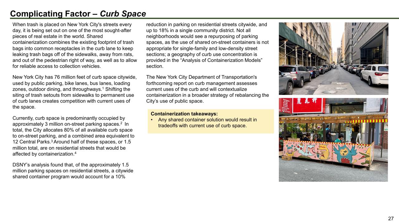 Text slide 27 from The Future Of Trash Waste Containerization Models And Viability In New York City