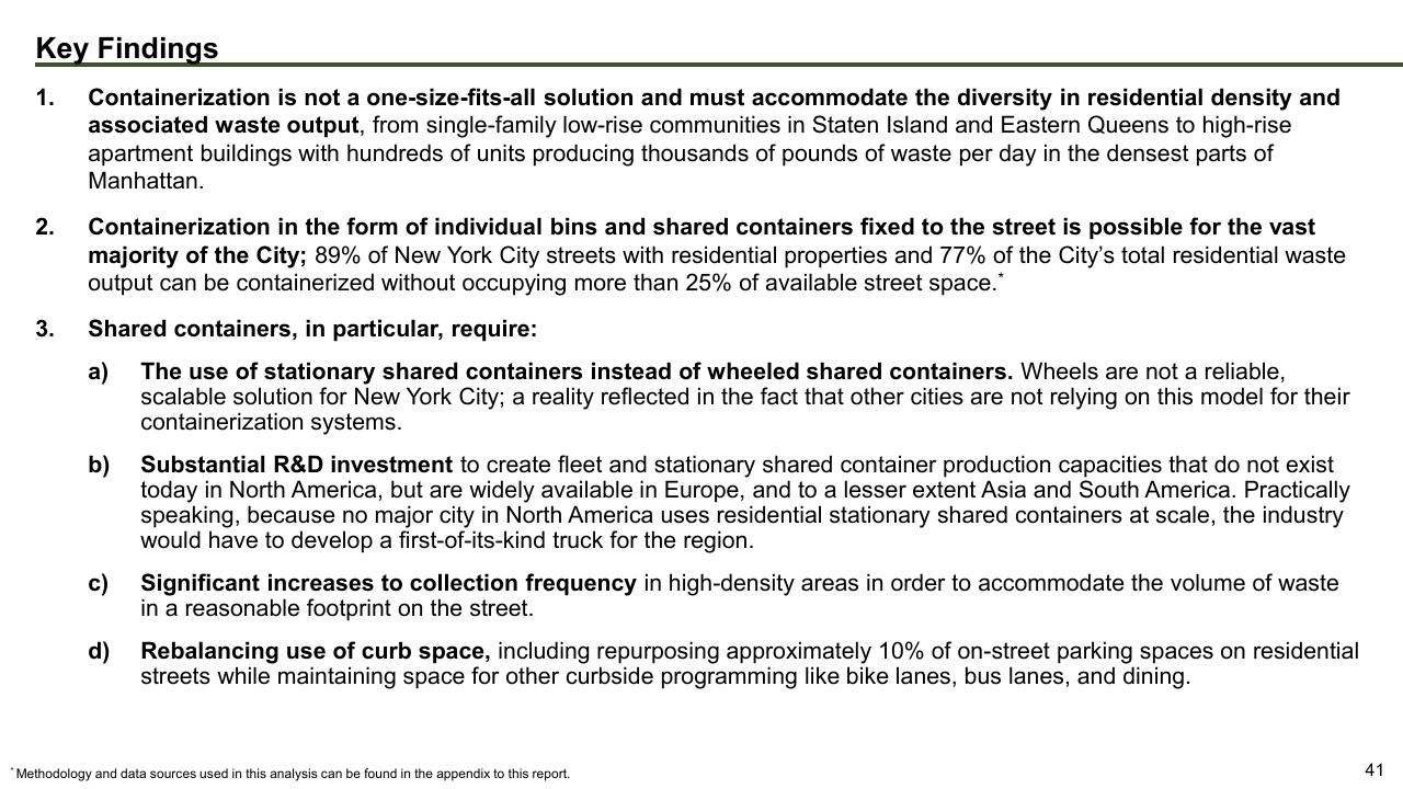 Text slide 41 from The Future Of Trash Waste Containerization Models And Viability In New York City