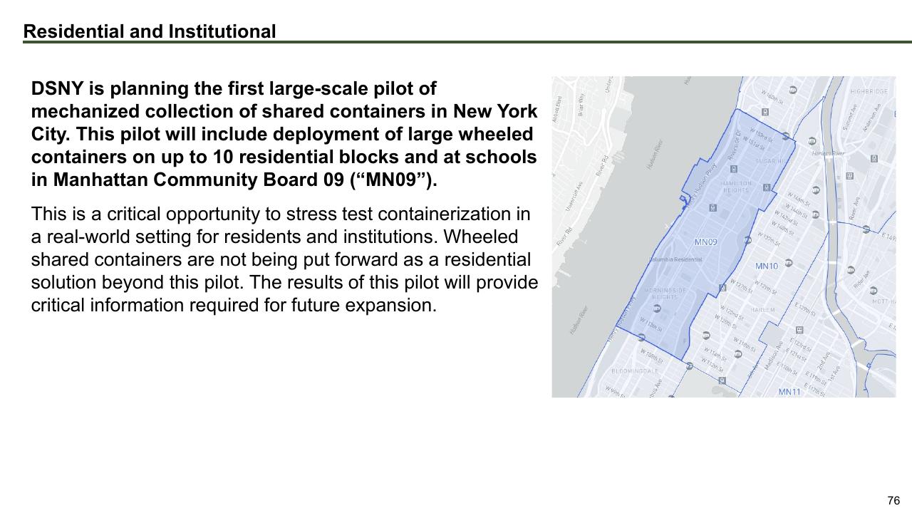Text slide 76 from The Future Of Trash Waste Containerization Models And Viability In New York City
