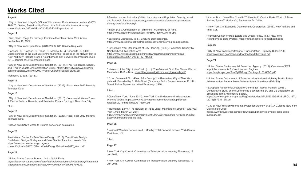 Text slide 94 from The Future Of Trash Waste Containerization Models And Viability In New York City