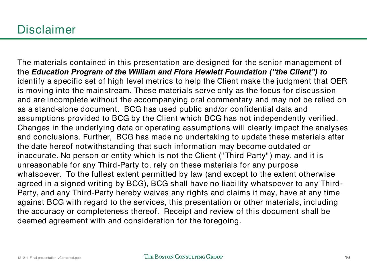 Text slide 17 from The Open Educational Resources Ecosystem