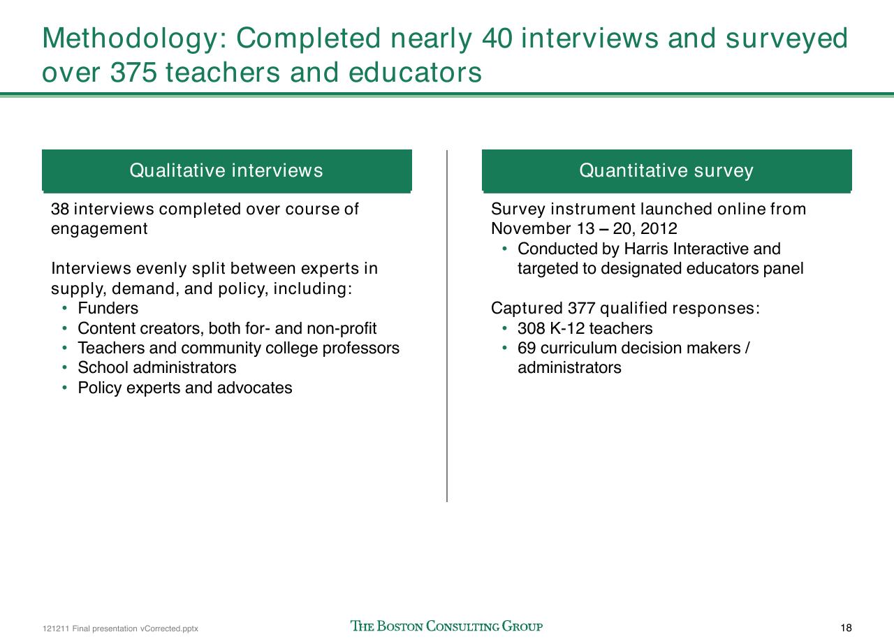 Comparison slide 19 from The Open Educational Resources Ecosystem