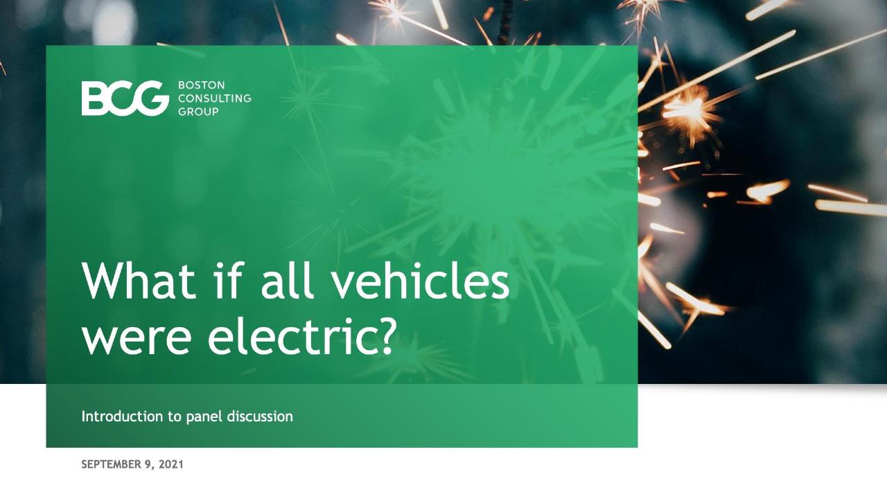 What If All Vehicles Were Electric_ BCG consulting deck cover