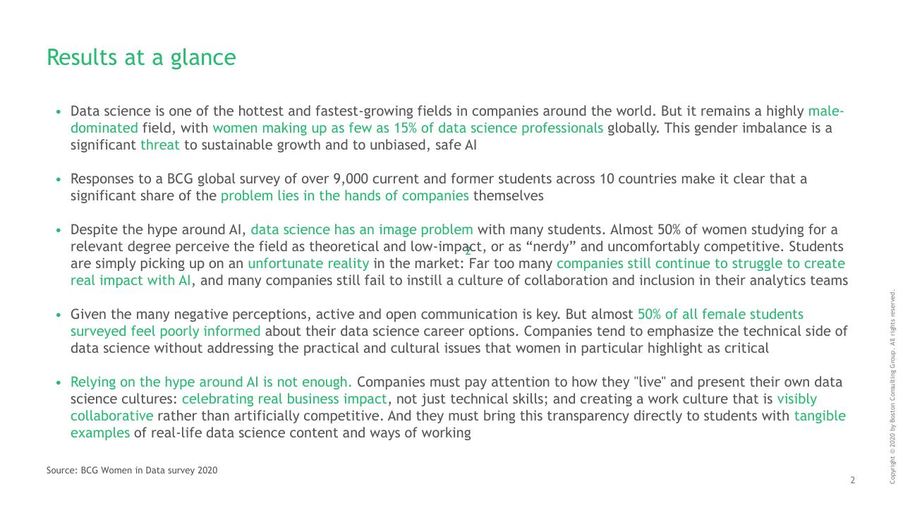 Text slide 3 from Whats Keeping Women Out Of Data Science_