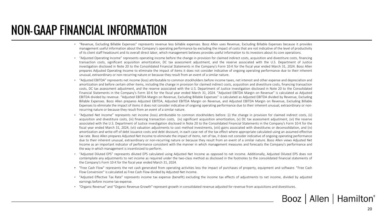Text slide 21 from Booz Q4 Fy24 Investor Presentation Deck