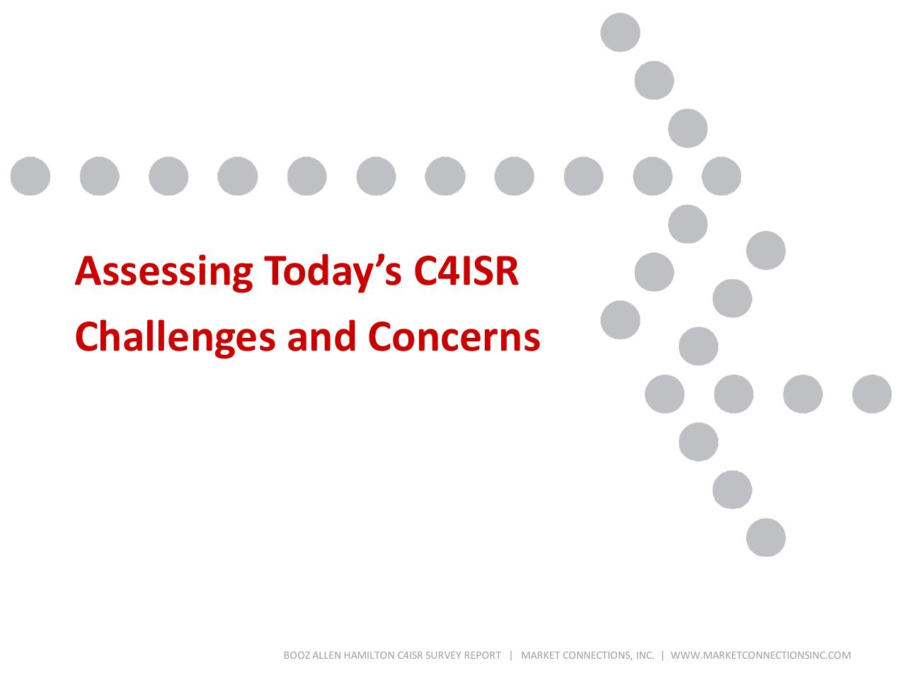Cover slide 4 from C4isr Survey Summary Report
