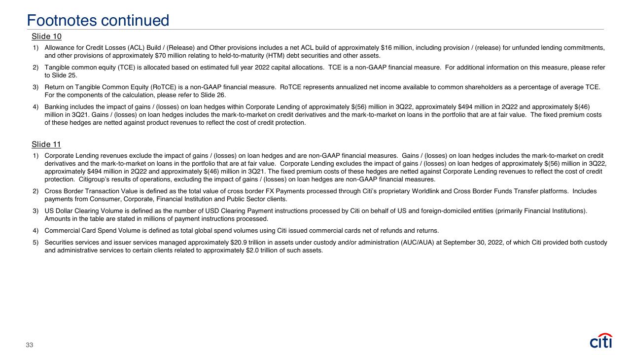 Text slide 33 from Earnings Results Presentation Third Quarter 2022 Booz