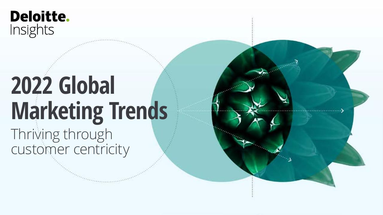 2022 Global Marketing Trends Deloitte consulting deck cover