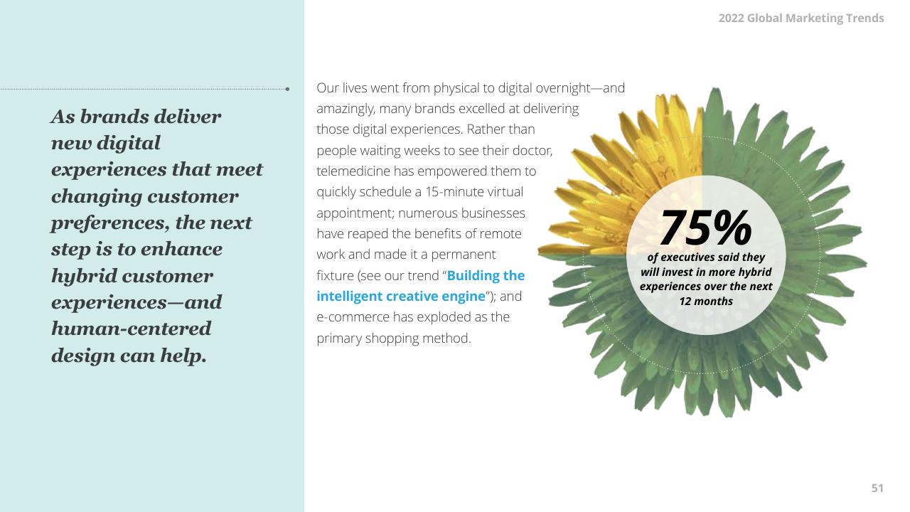 Text slide 51 from 2022 Global Marketing Trends Deloitte