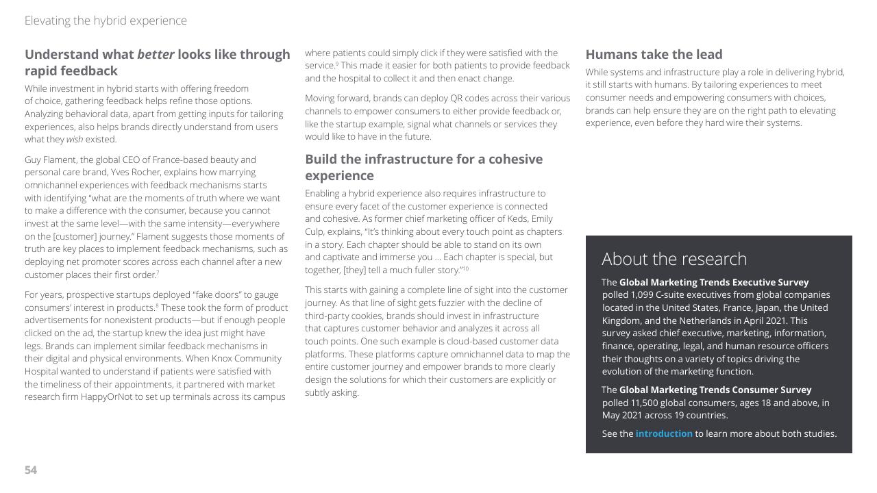 Text slide 54 from 2022 Global Marketing Trends Deloitte
