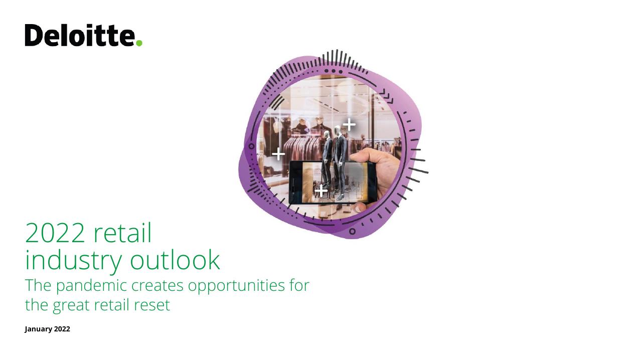 2022 Retail Industry Outlook Deloitte consulting deck cover