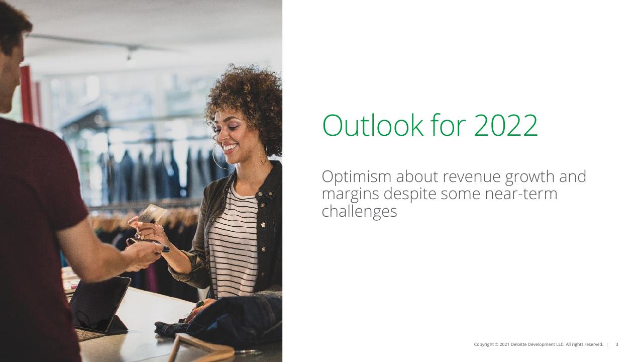 Section Divider slide 3 from 2022 Retail Industry Outlook Deloitte