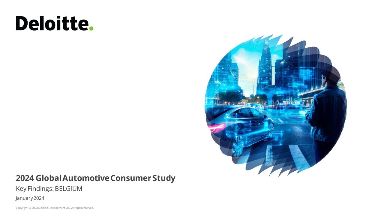 2024 Global Automotive Consumer Study Deloitte consulting deck cover