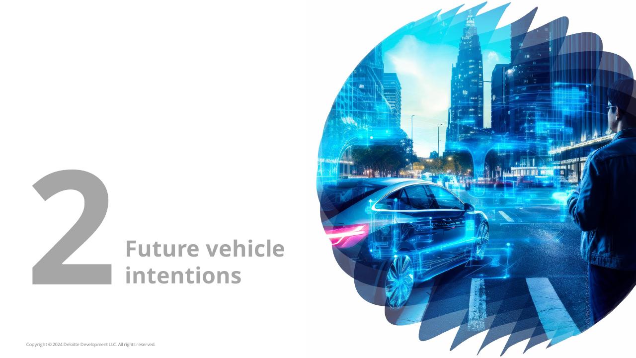 Section Divider slide 14 from 2024 Global Automotive Consumer Study Deloitte
