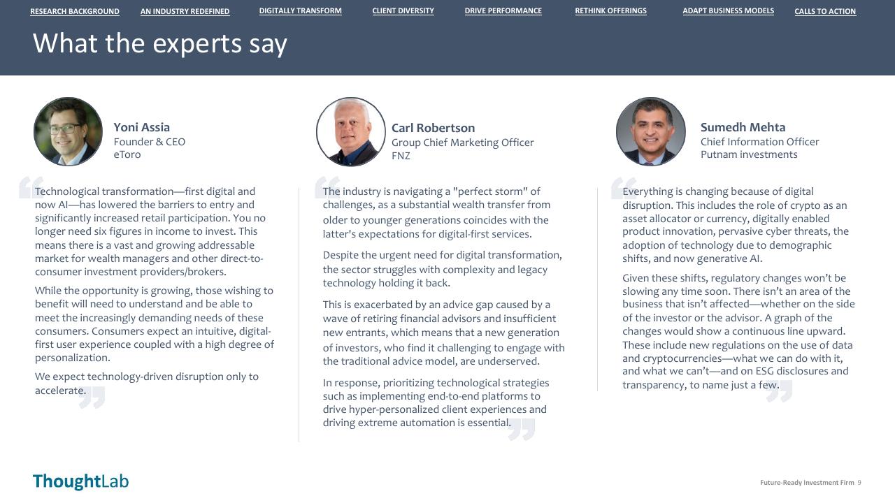 Comparison slide 9 from Building A Future Ready Investment Firm Deloitte
