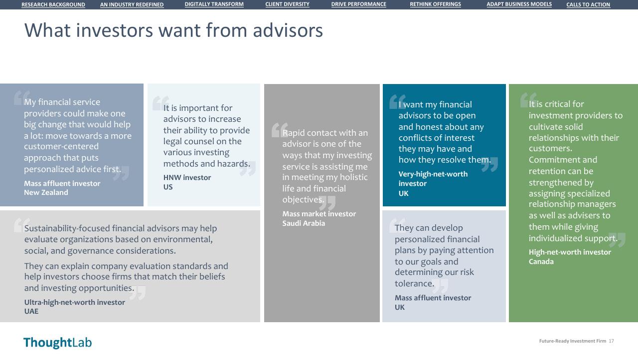 Quote slide 17 from Building A Future Ready Investment Firm Deloitte