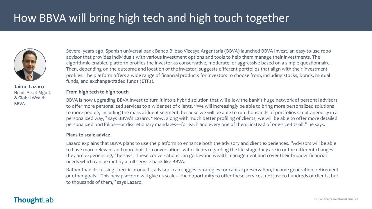 Case Study slide 28 from Building A Future Ready Investment Firm Deloitte