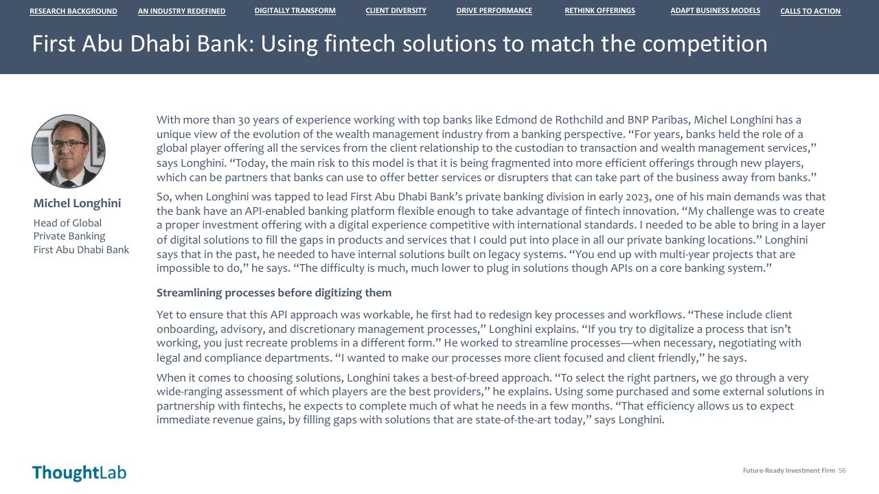 Case Study slide 56 from Building A Future Ready Investment Firm Deloitte