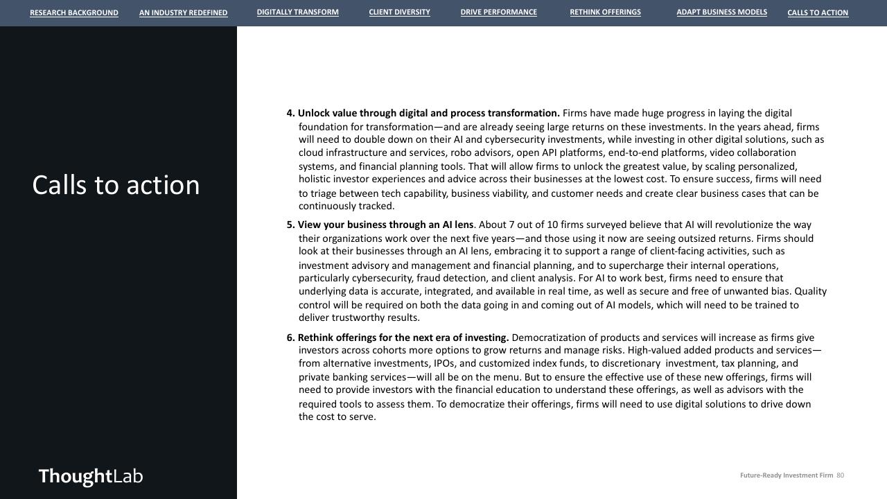 Text slide 80 from Building A Future Ready Investment Firm Deloitte