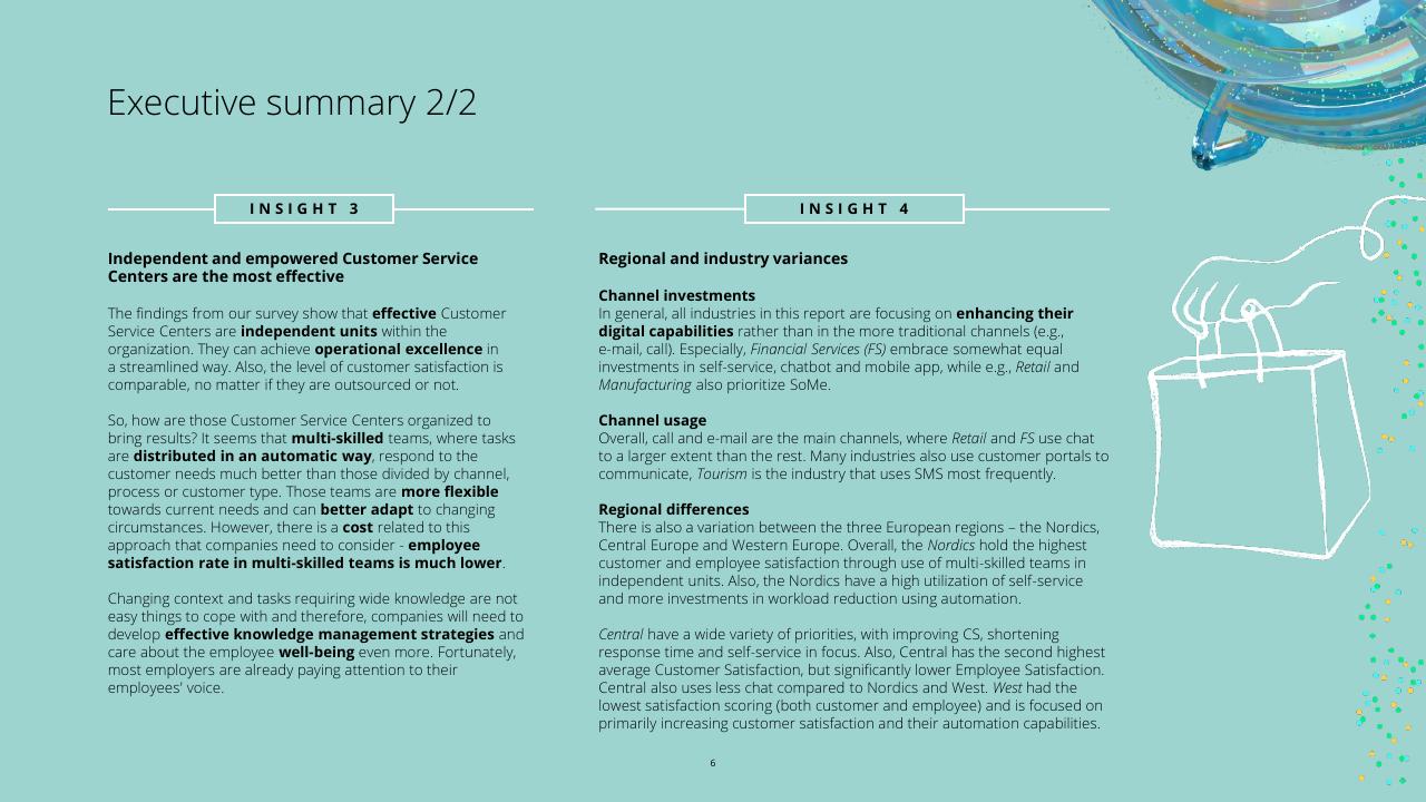 Comparison slide 6 from Customer Service Excellence 2022 Deloitte