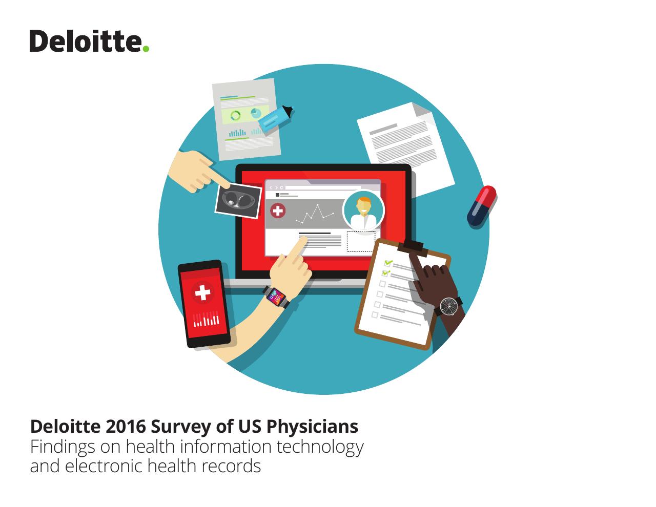Deloitte 2016 Survey Of US Physicians Findings On Health Information Technology And Electronic Health Records consulting deck cover