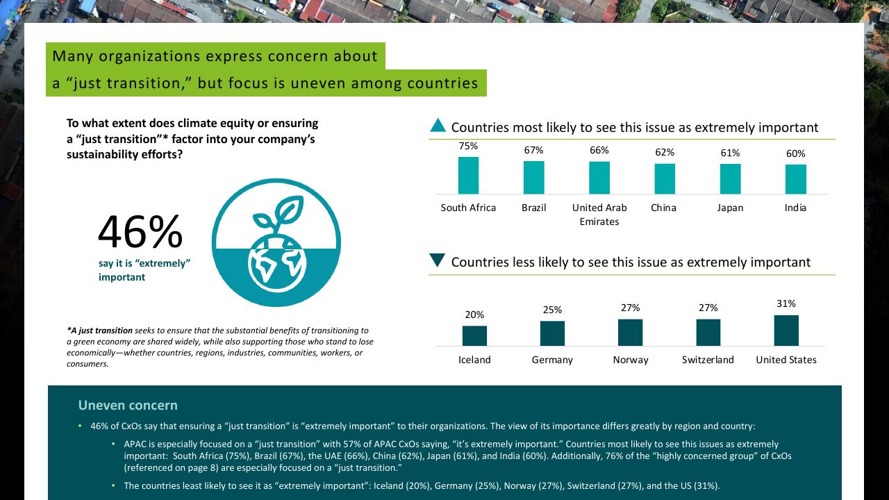 Chart slide 12 from Deloitte 2023 Cxo Sustainability Report Deloitte