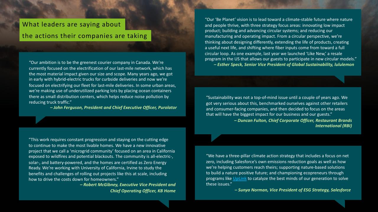 Quote slide 15 from Deloitte 2023 Cxo Sustainability Report Deloitte