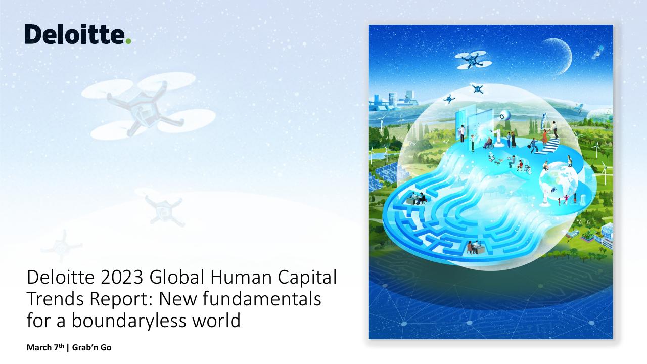 Deloitte 2023 Global Human Capital Trends Report_ New Fundamentals For A Boundaryless World Deloitte consulting deck cover