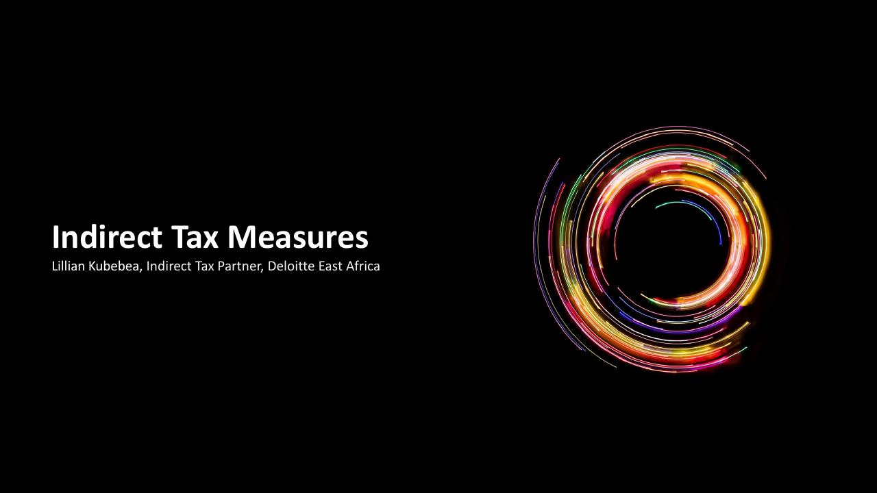 Cover slide 36 from Deloitte Kenya Budget 2022_23 Webinar 