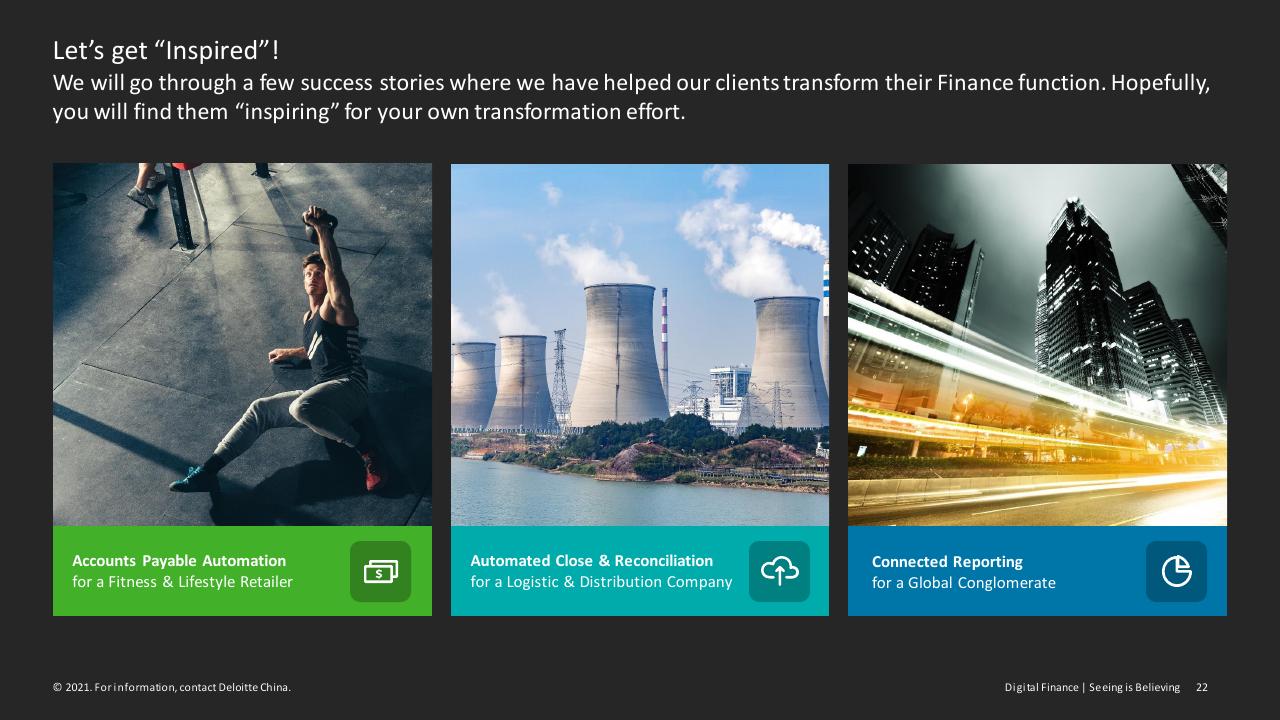 Case Study slide 22 from Digital Finance Seeing Is Believing Deloitte