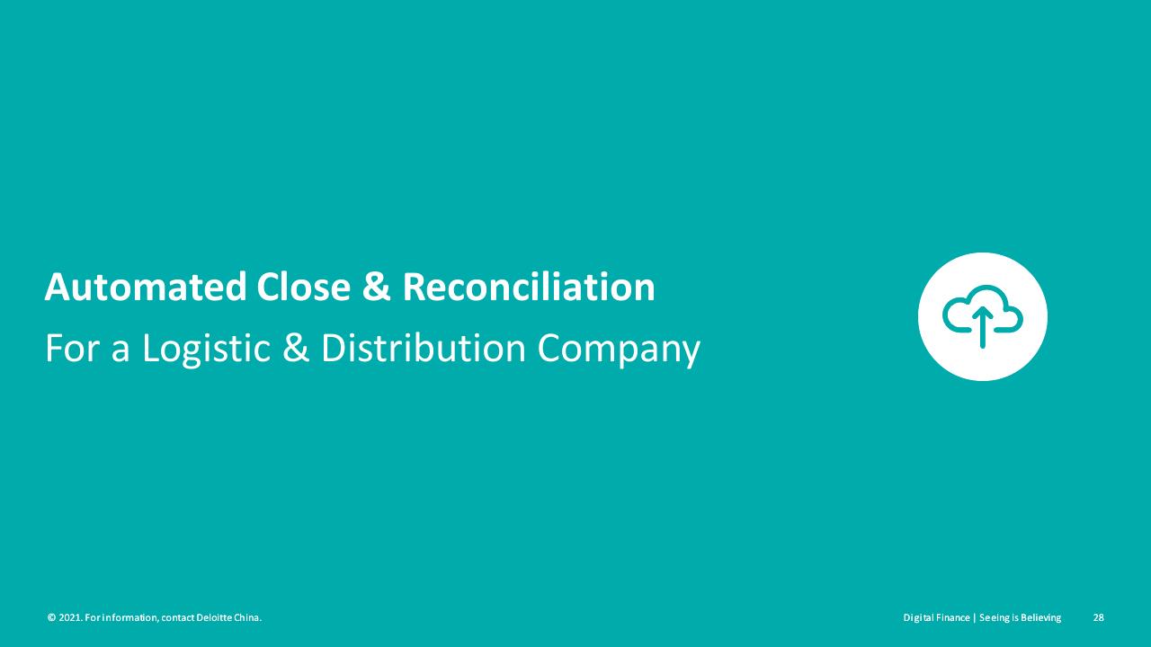 Section Divider slide 28 from Digital Finance Seeing Is Believing Deloitte