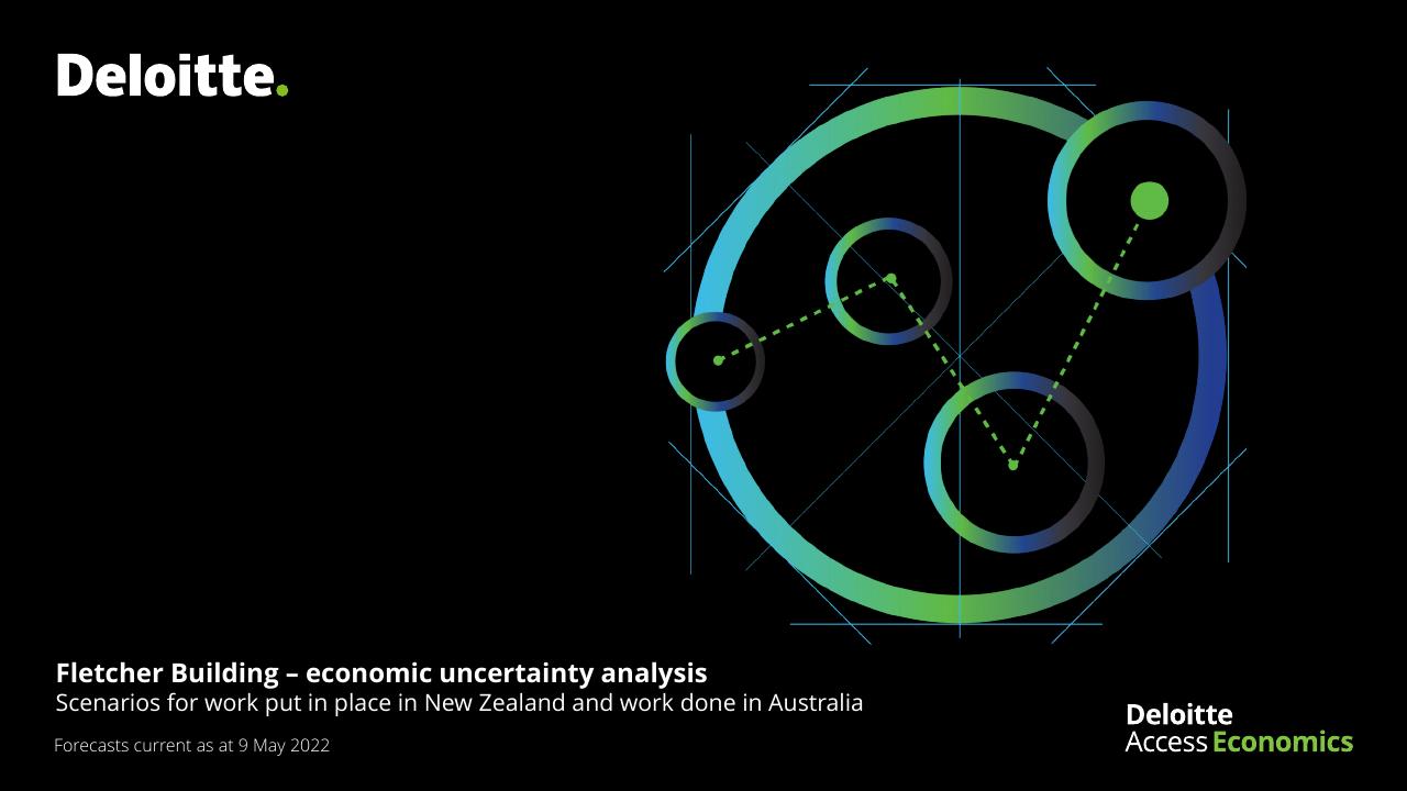 Fletcher Building Economic Uncertainty Analysis Deloitte consulting deck cover