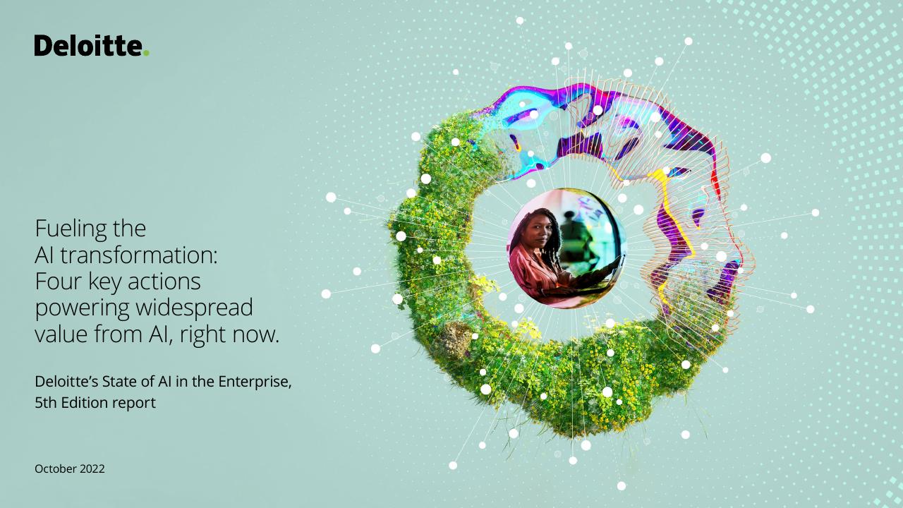 Fueling The AI Transformation_ Four Key Actions Powering Widespread Value From AI Right Now Deloitte consulting deck cover