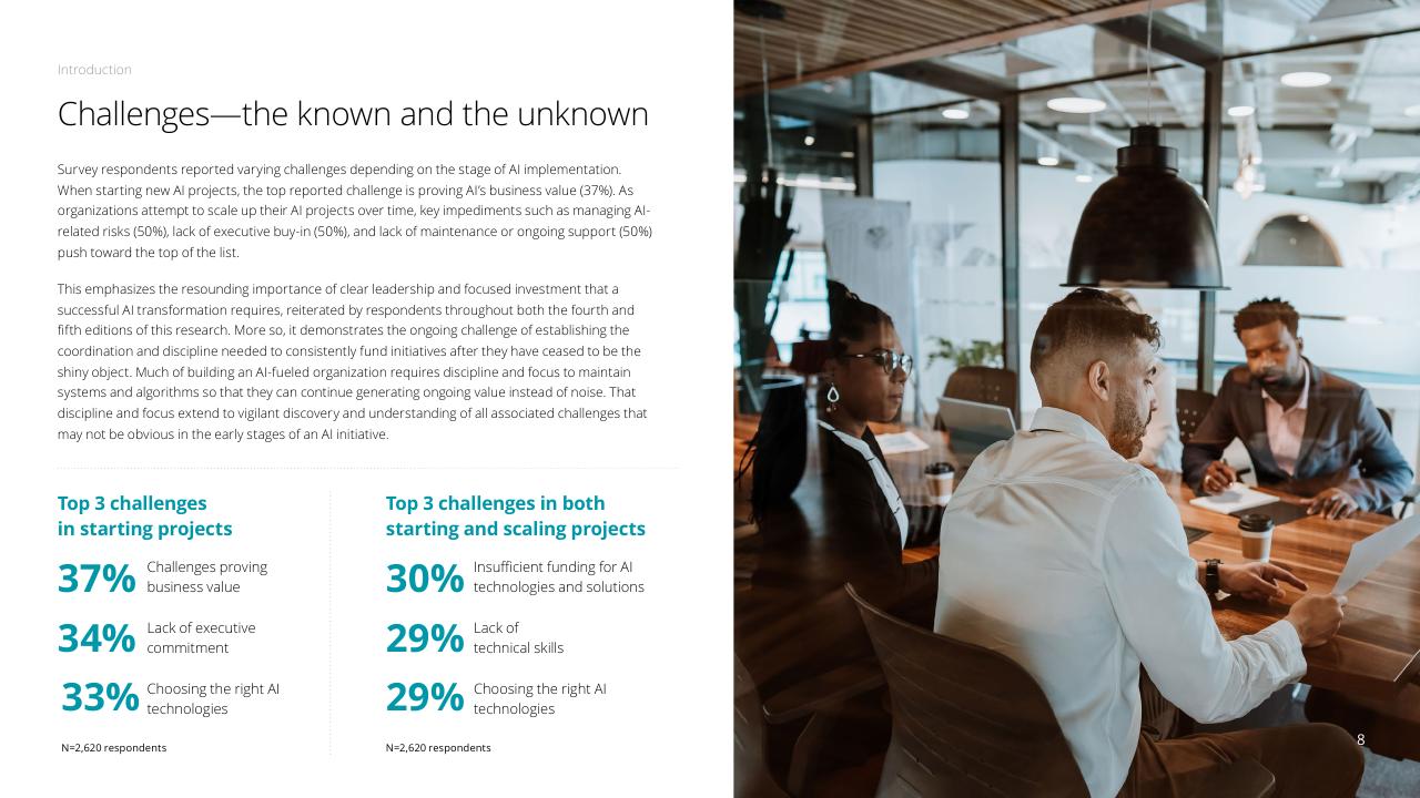 Comparison slide 8 from Fueling The AI Transformation_ Four Key Actions Powering Widespread Value From AI Right Now Deloitte