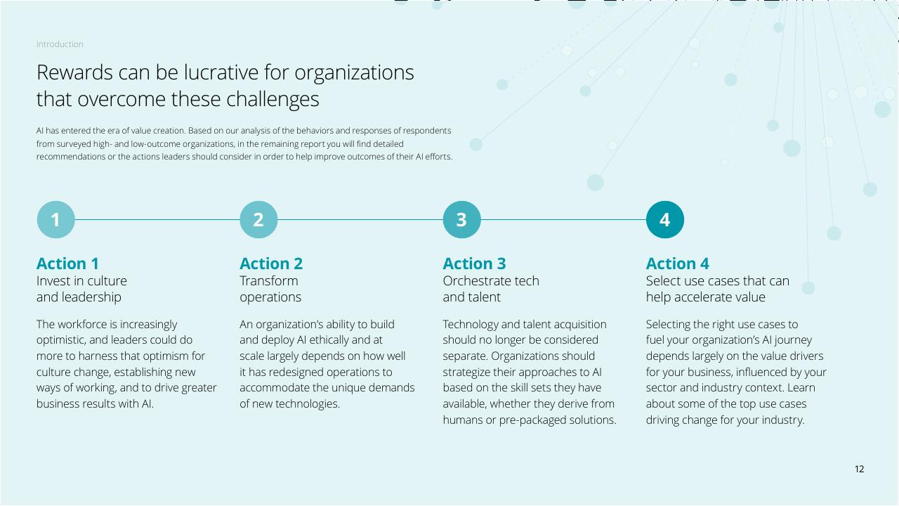 Process slide 12 from Fueling The AI Transformation_ Four Key Actions Powering Widespread Value From AI Right Now Deloitte