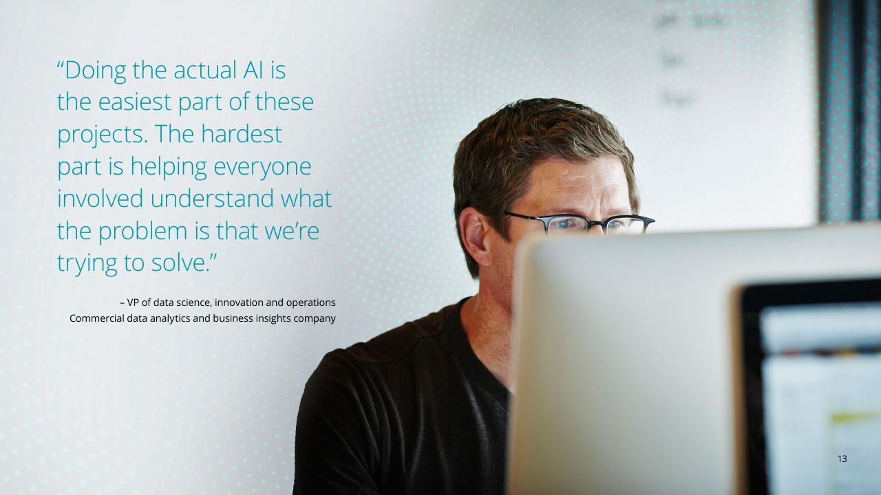 Quote slide 13 from Fueling The AI Transformation_ Four Key Actions Powering Widespread Value From AI Right Now Deloitte