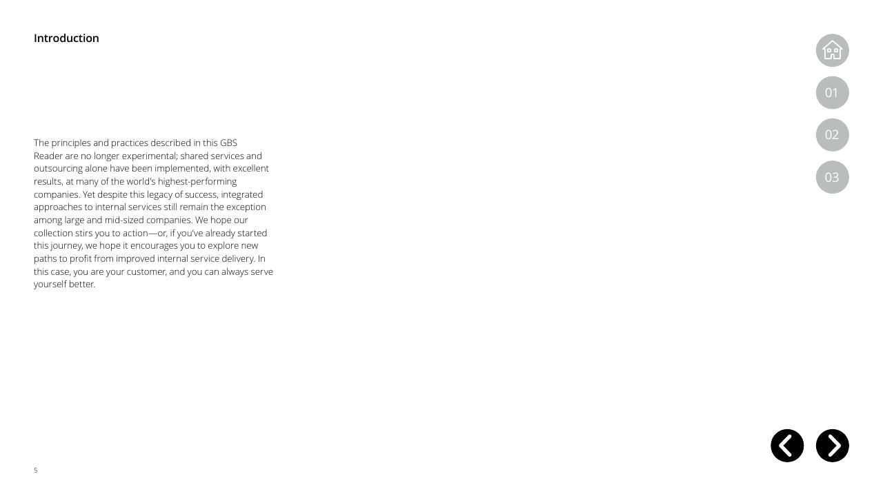 Text slide 5 from Global Business Services Performance Improvement Deloitte