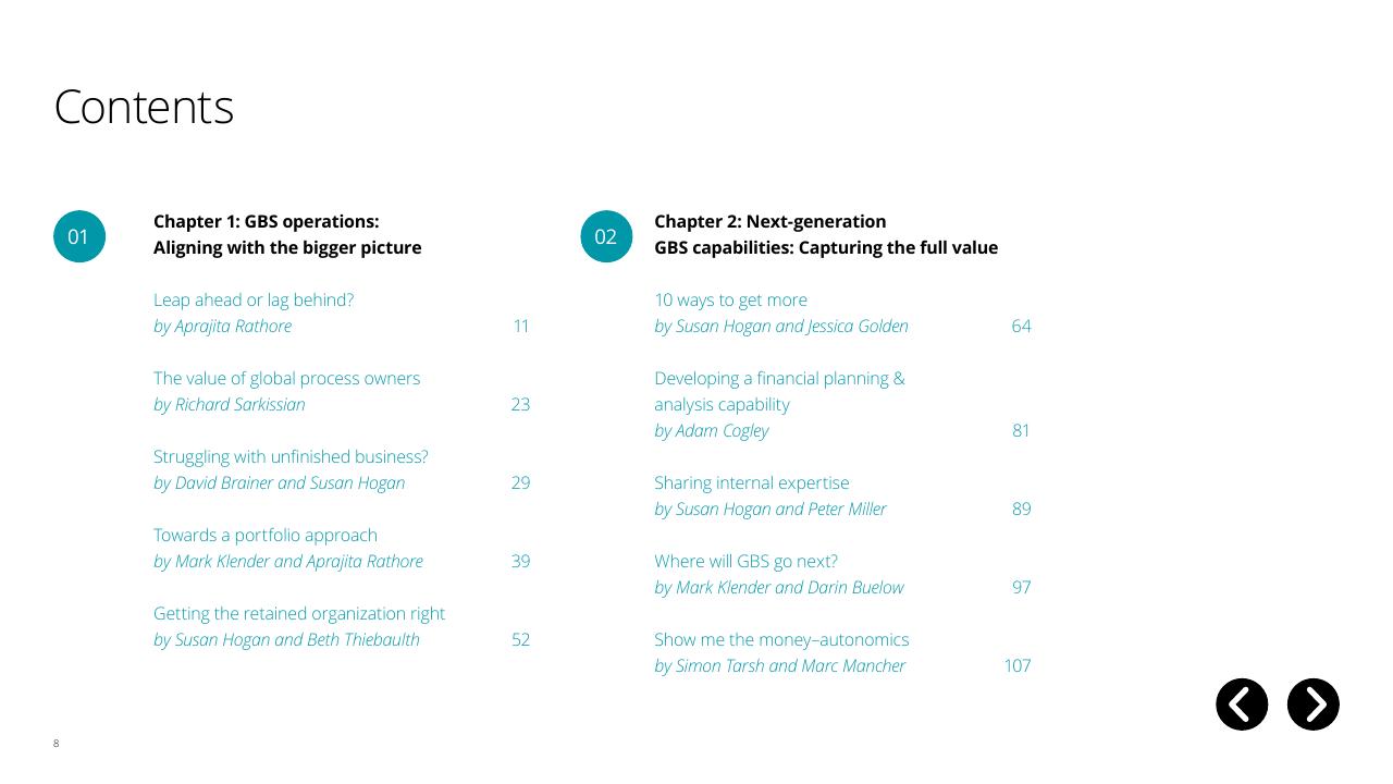 Text slide 8 from Global Business Services Performance Improvement Deloitte
