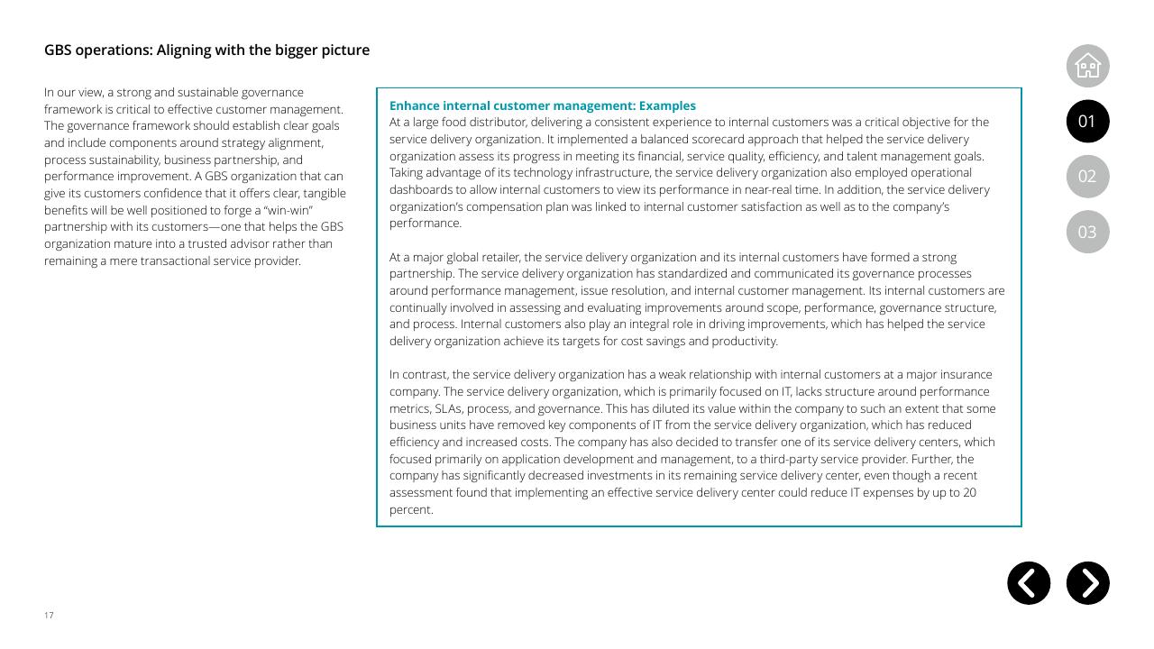 Case Study slide 17 from Global Business Services Performance Improvement Deloitte
